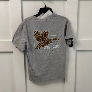 Kids' Local Boy Gray Camo Duck Graphic Tee